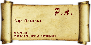 Pap Azurea névjegykártya